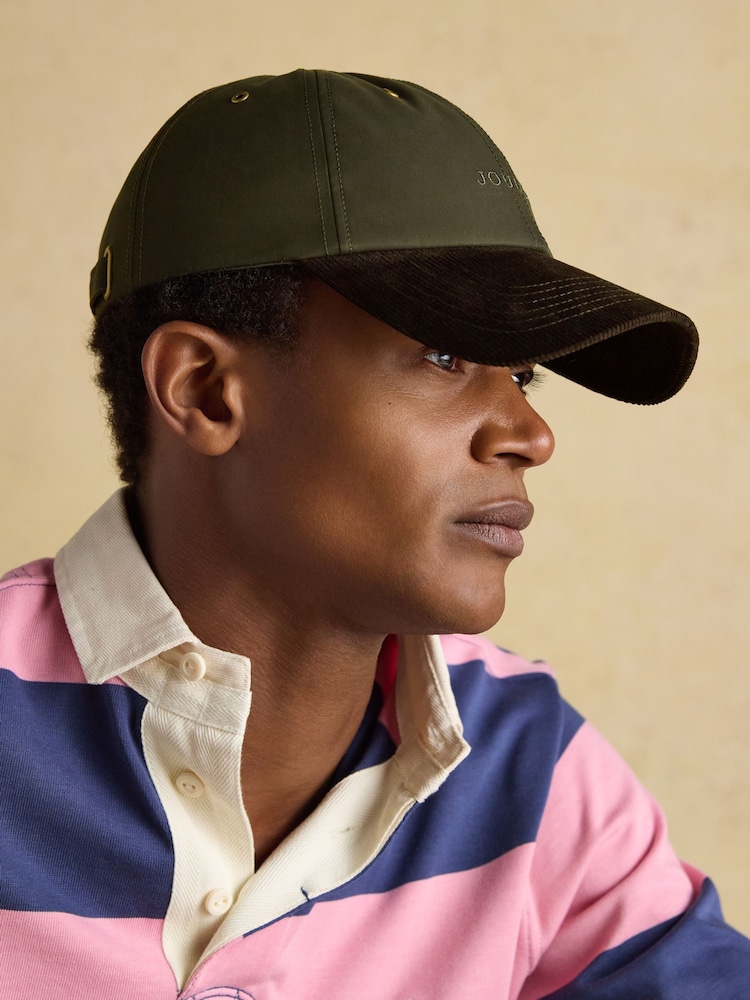 Joules Daley Green Wax Baseball Cap - Image 1 of 7