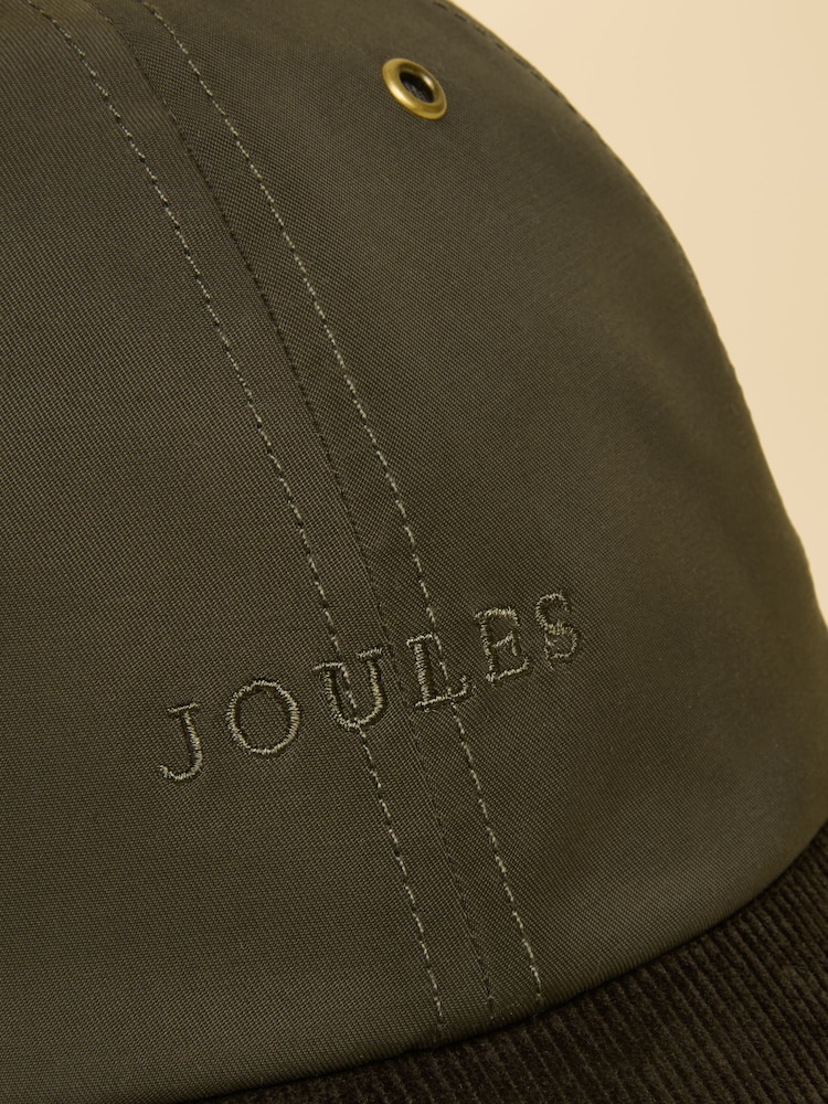 Joules Daley Green Wax Baseball Cap - Image 7 of 7