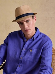 Joules Halstow Natural Trilby Hat - Image 1 of 7