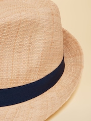 Joules Halstow Natural Trilby Hat - Image 4 of 7