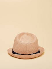 Joules Halstow Natural Trilby Hat - Image 5 of 7