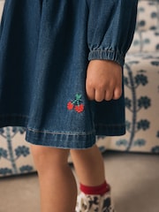 Denim Dark Blue Shirt Dress (3mths-8yrs) - Image 4 of 8