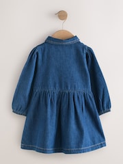 Denim Dark Blue Shirt Dress (3mths-8yrs) - Image 6 of 8