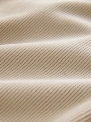 Cream Soft Feel Cord Wide Leg Trousers - Image 3 of 3