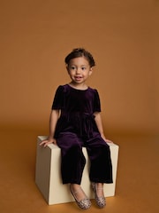 أرجواني - Velvet Co-ord Set (3mths-8yrs) - صورة 4 من 9