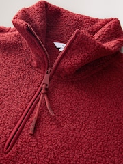 Barva češnje - 100% Recycled Polyester Teddy Borg Cosy Quarter Zip Fleece - Slika 2 iz 3