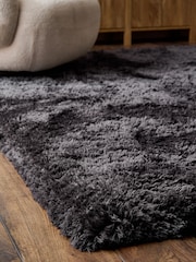 Dark Grey Sumptuously Soft Rug - Image 3 of 5