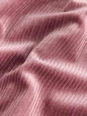 Rosa, gerippt - Samt-Partykleid mit Rüschen (3M.–8J.) - Bild 7 von 8