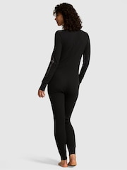 Victoria's Secret PINK Black Skeleton Halloween Onesie - Image 2 of 3