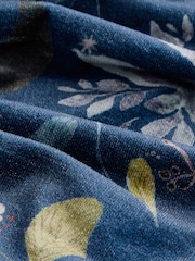 Navy Character Printed Velvet Dress (3mths-8yrs) - Image 5 of 5