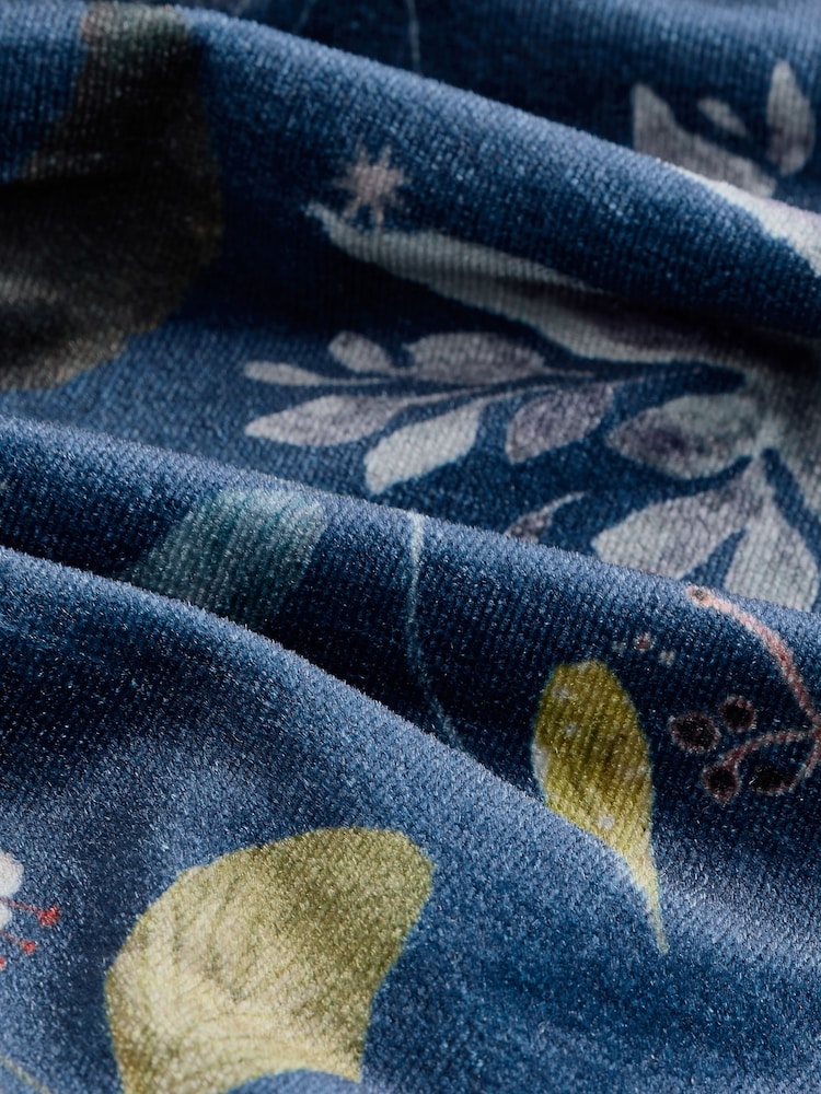 Navy Character Printed Velvet Dress (3mths-8yrs) - Image 5 of 5