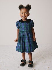 Blue/Green Check Collar Prom Dress (3mths-8yrs) - Image 1 of 3