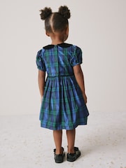 Blue/Green Check Collar Prom Dress (3mths-8yrs) - Image 2 of 3