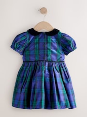 Blue/Green Check Collar Prom Dress (3mths-8yrs) - Image 5 of 7