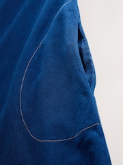 Mid Blue Denim V-Neck Sleeveless Maxi Dress - Image 6 of 7