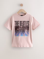 Pink/Blue The Beatles License Band T-Shirt (3-16yrs) - Image 5 of 8