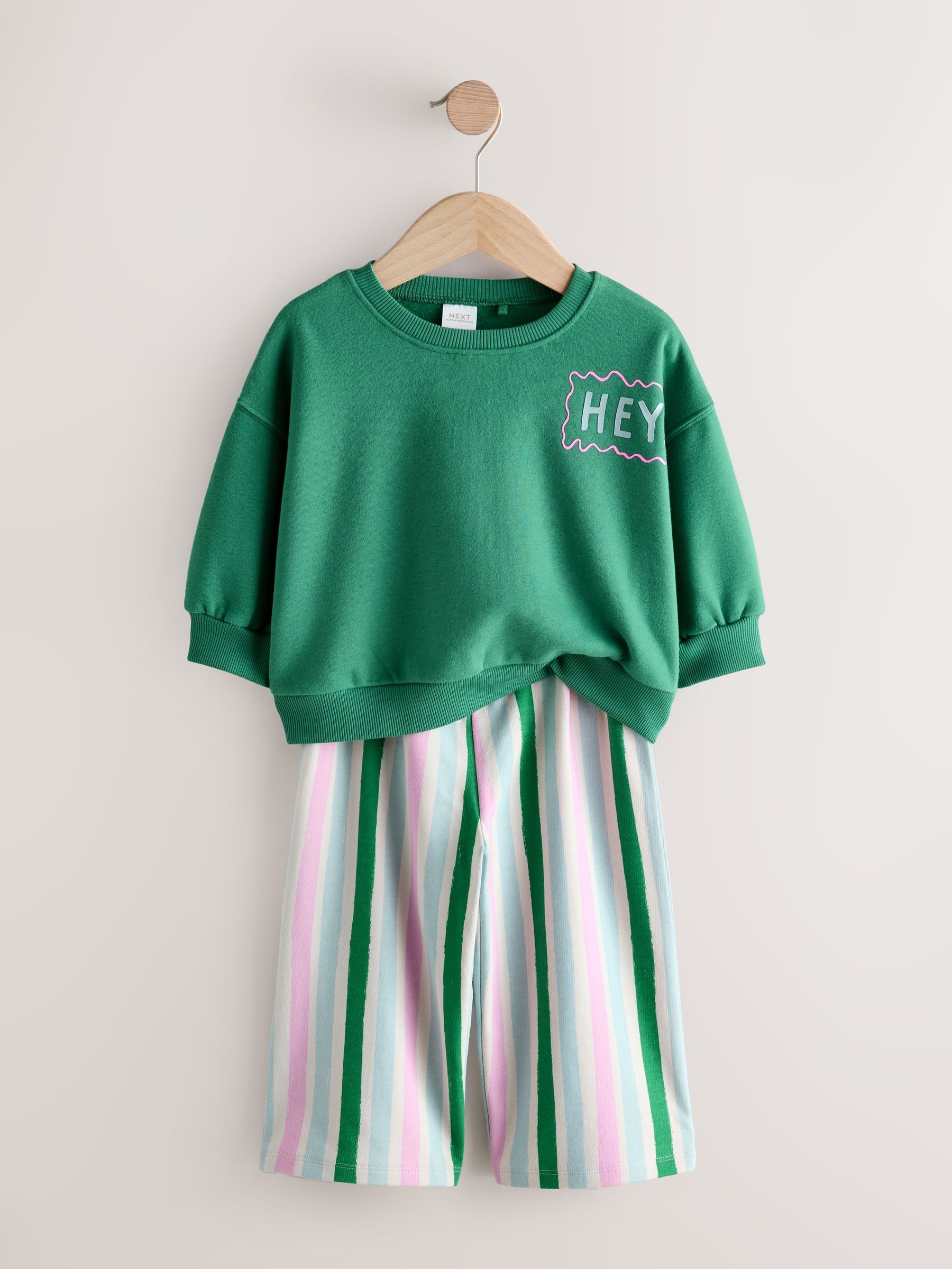 Buy Green/Pink Top & Trousers Set 2 Pack (3mths-7yrs) from Next USA