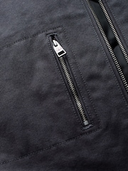 Charcoal Grey Canvas Chore Jacket - Image 5 of 7