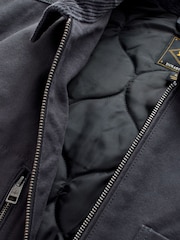 Charcoal Grey Canvas Chore Jacket - Image 6 of 7