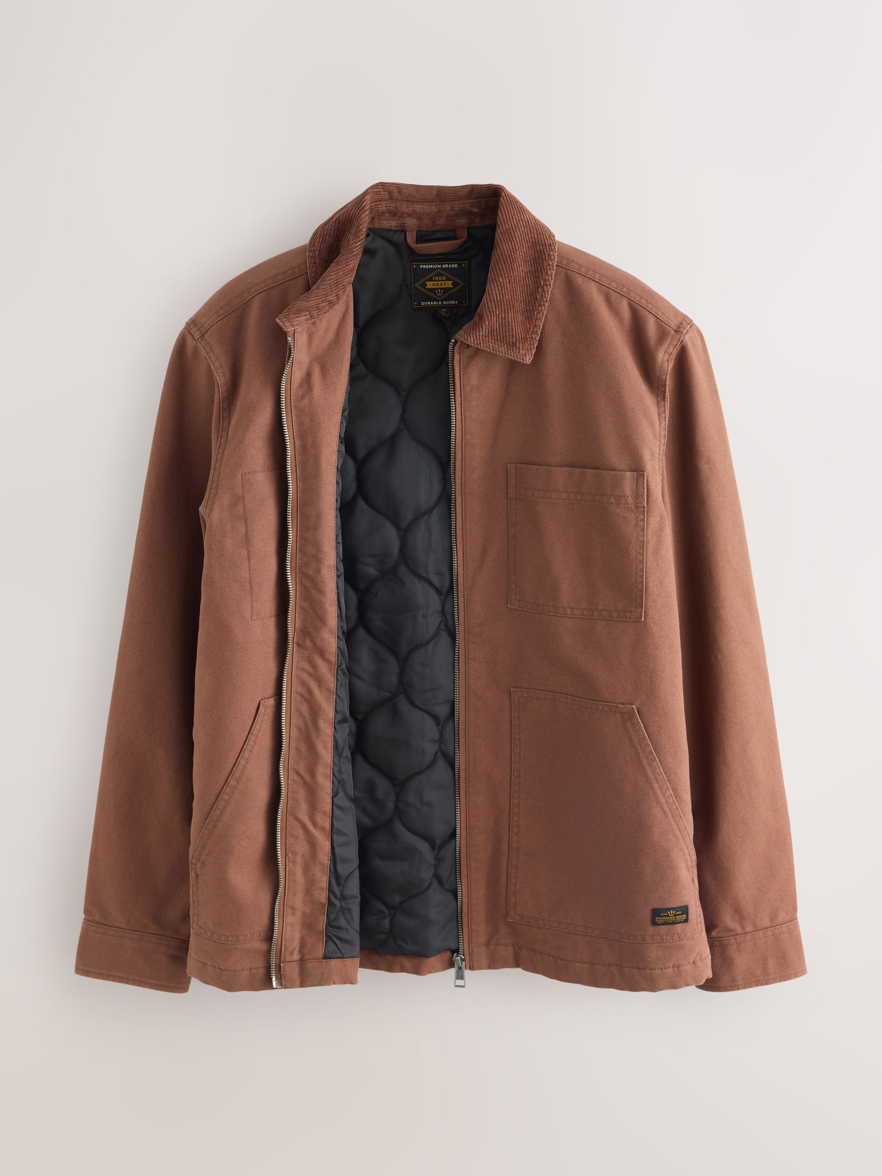 Buy Rust Brown Canvas Chore Jacket from Next Canada