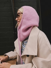 Pink Ribbed Bonnet Hat - Image 4 of 5