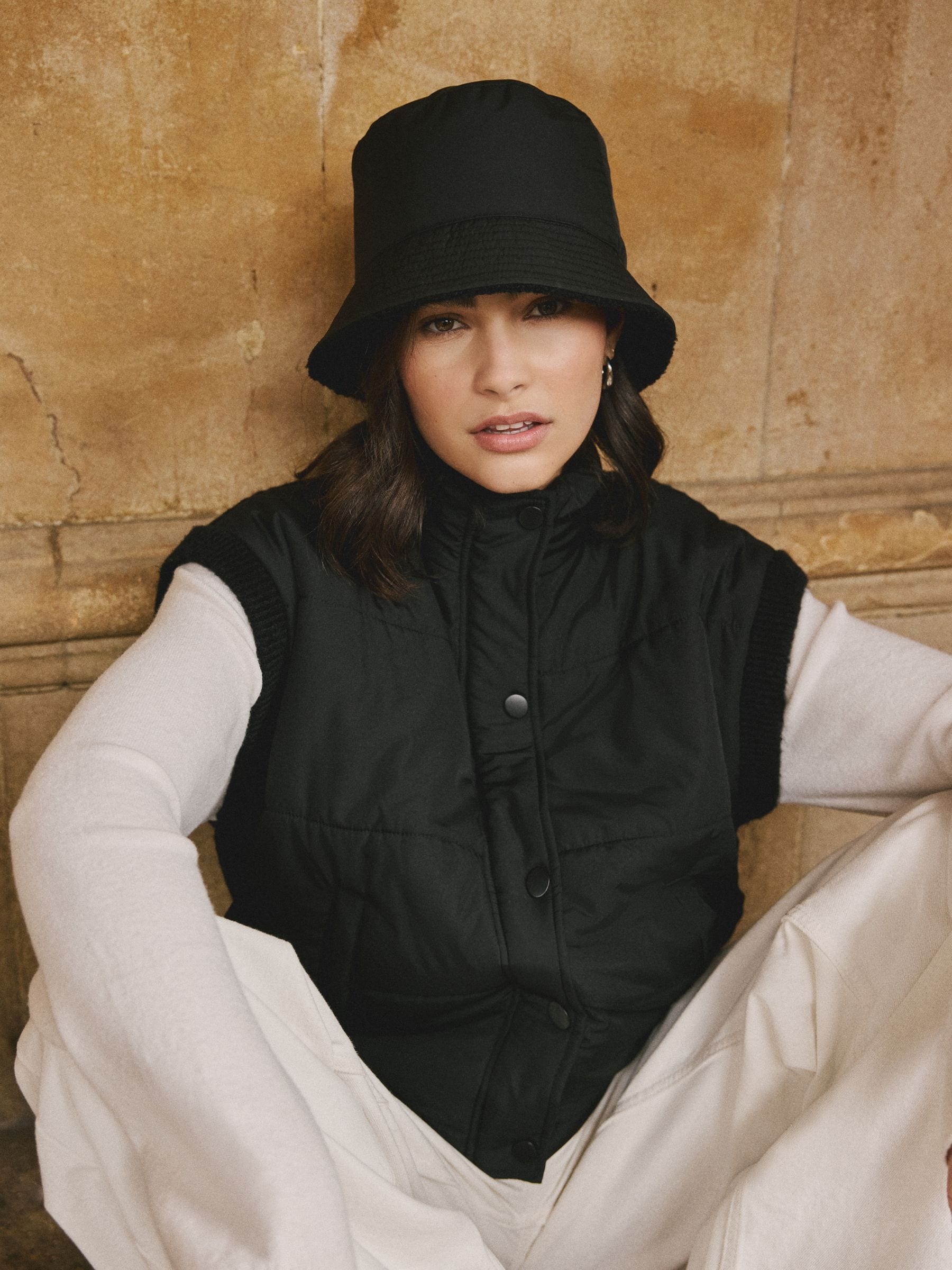 Buy Black Reversible Bucket Hat from the Next UK online shop