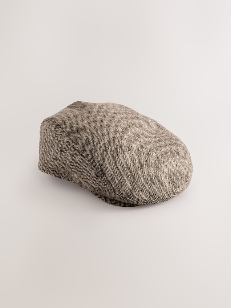 بني - Bow Back Flat Cap - صورة 1 من 3 بني - Bow Back Flat Cap - صورة 1 من 3