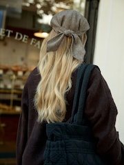 Braun - Bow Back Flat Cap - Bild 4 von 8