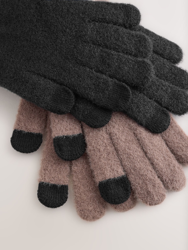 Mink/Black Magic Gloves 2 Pack - Image 3 of 3