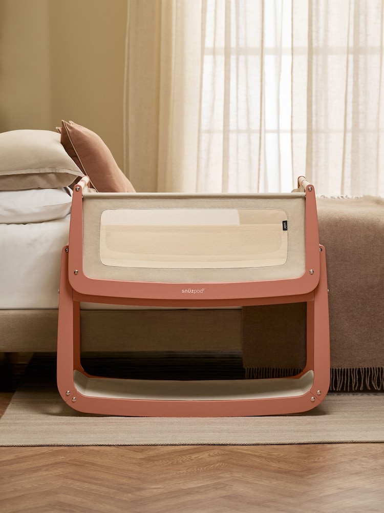 Snuz Terracotta SnuzPod 5 Bedside Crib - Image 1 of 8