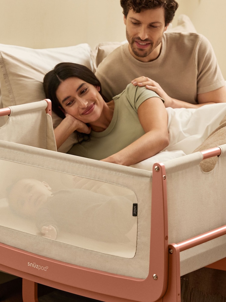 Snuz Terracotta SnuzPod 5 Bedside Crib - Image 2 of 8
