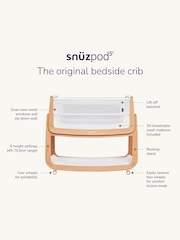 Snuz Terracotta SnuzPod 5 Bedside Crib - Image 3 of 8