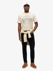 Camiseta de trabalho Superdry Machined Goods 100% algodão - Imagem 3 de 6