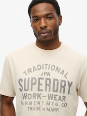 Camiseta de trabalho Superdry Machined Goods 100% algodão - Imagem 4 de 6