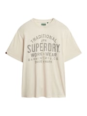 Camiseta de trabalho Superdry Machined Goods 100% algodão - Imagem 5 de 6