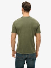 Superdry Green Machined Goods Workwear 100% Cotton T-Shirt - Image 2 of 6