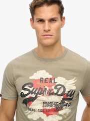 Superdry Green Vintage Logo Tokyo Relaxed T-Shirt - Image 4 of 6
