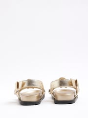 River Island Gold Girls Gem Sandals - Image 5 of 5