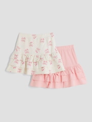 River Island Pink Girls RaRa Skirts 2 Pack - Image 2 of 4