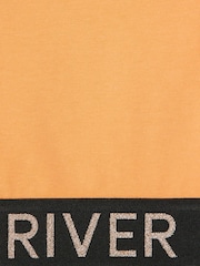 River Island Orange Girls Glitter Tank Top Set - Image 4 of 5