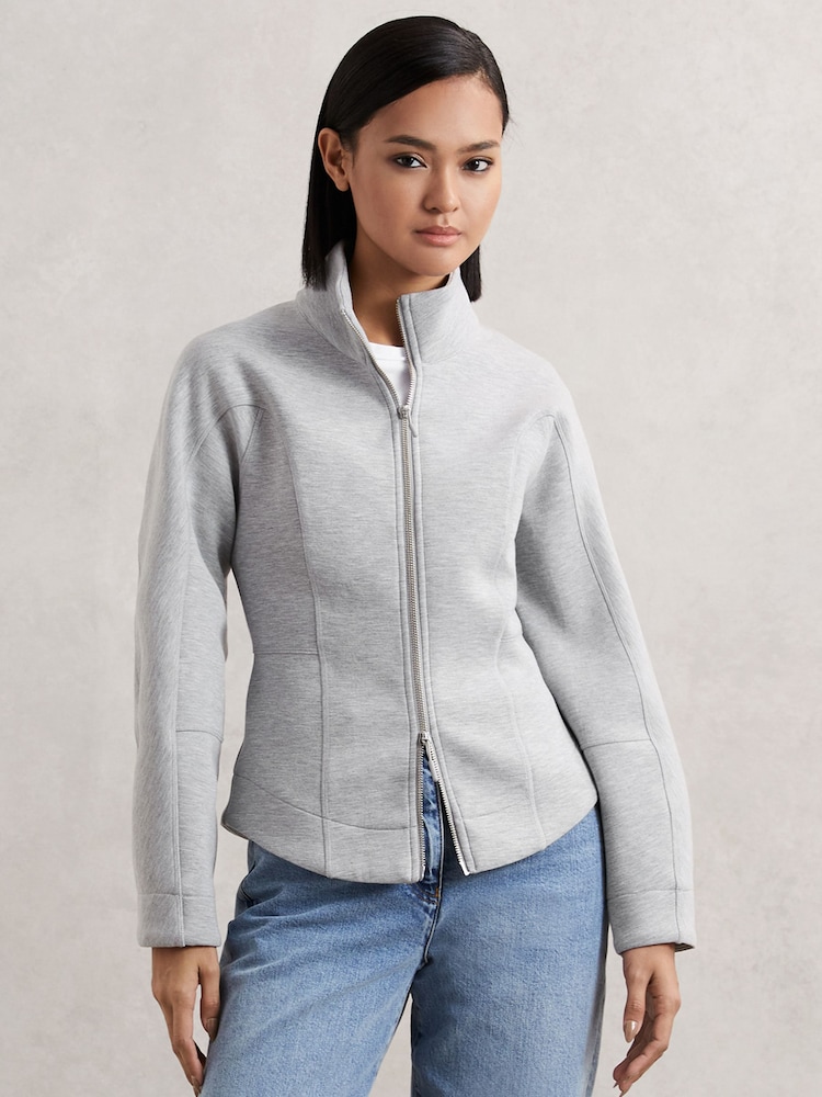 Reiss Grey Taite Sweatshirt - Image 1 of 5