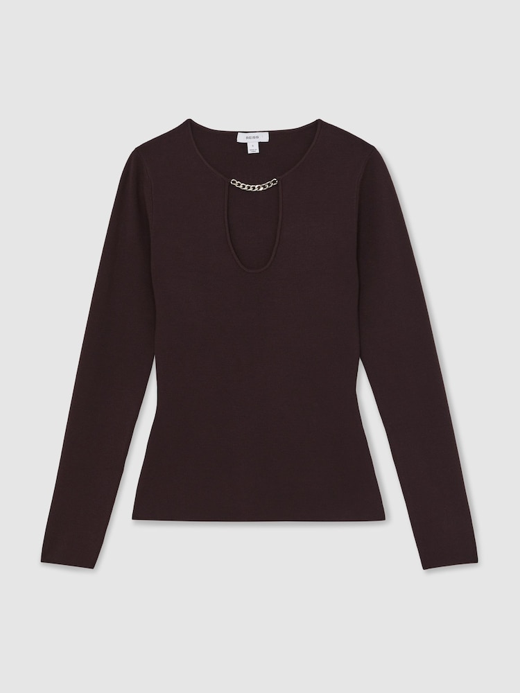Reiss Plum Tilly Top - Image 2 of 5 Reiss Plum Tilly Top - Image 2 of 5
