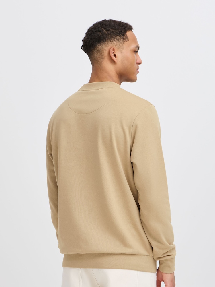 Blend Cream Lightweight Crew Neck Sweatshirt - Image 2 of 5