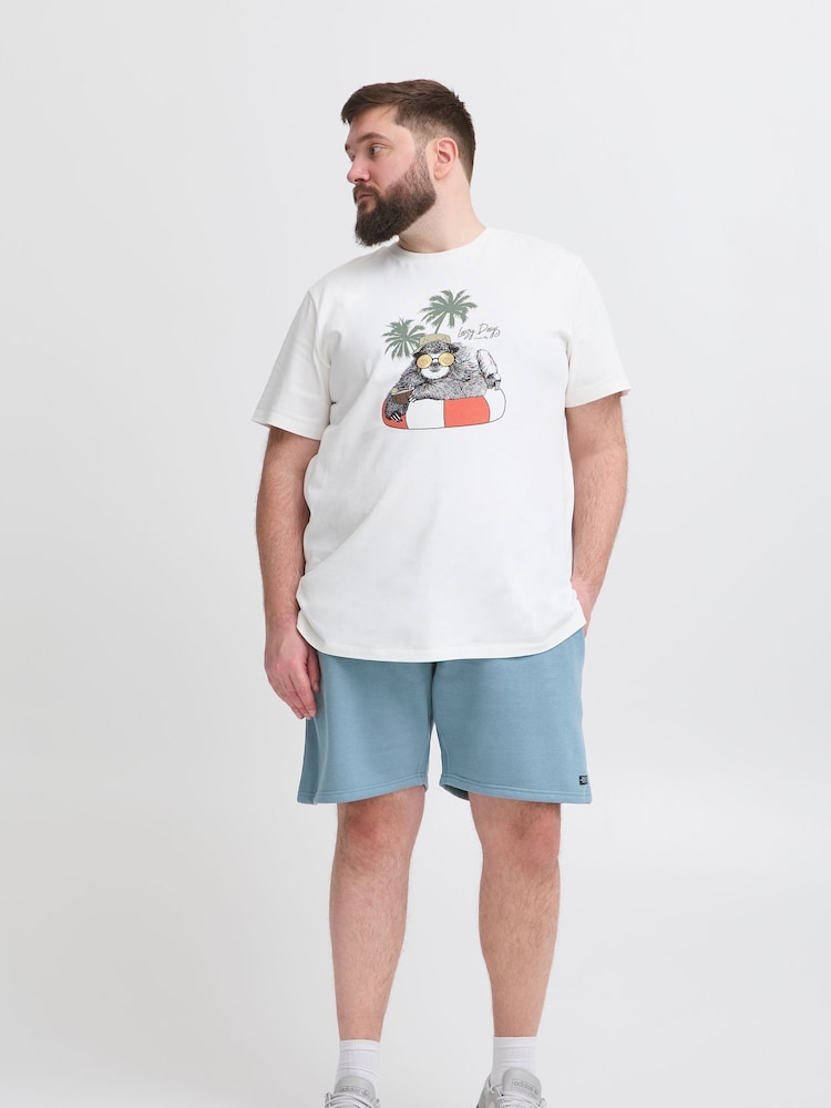 Blend Blue Sweat Shorts - Image 4 of 5