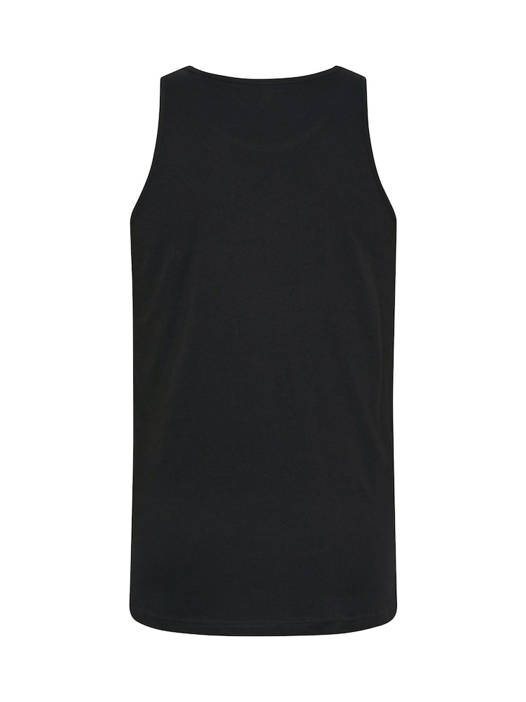 BadRhino Big & Tall Black California Skull 100% Cotton Vest - Image 2 of 2