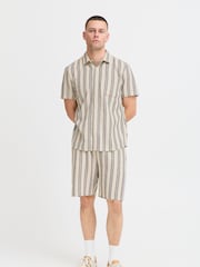 Creme - Blend Textured Striped Shorts - Bild 4 von 5
