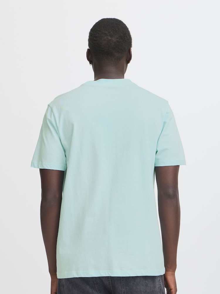 Blend Blue Holiday Printed Short Sleeve 100% Cotton T-Shirt - Image 2 of 5