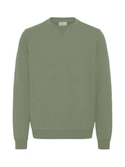 Blend Green Sand Woven Crew Neck Sweater - Image 5 of 5