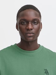 Blend Green Embroidered Short Sleeve  100% Cotton T-Shirt - Image 4 of 5