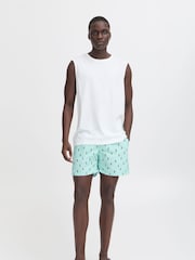 Blend Blue Penguin Print Swim Shorts - Image 5 of 6